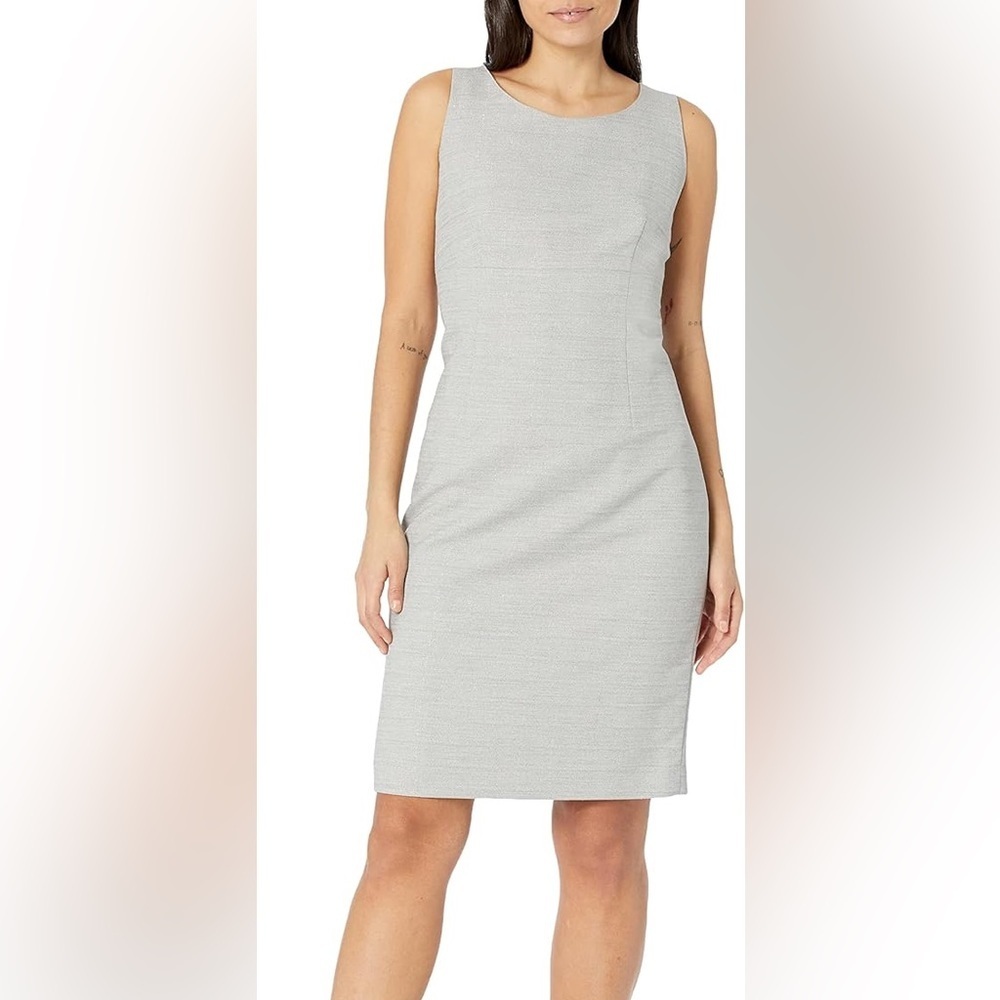 Gray Le Suit Blazer and Dress Set